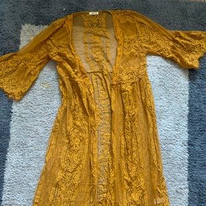 Lace kimono